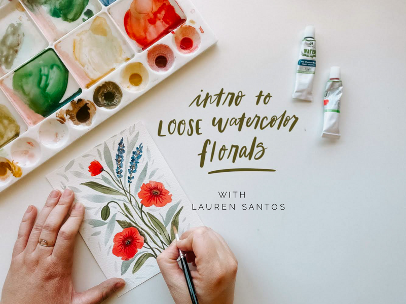 Learn to Paint Watercolor Florals with Me