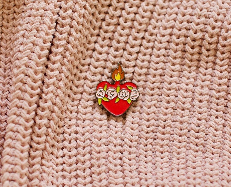 Immaculate Heart/ soft enamel pin