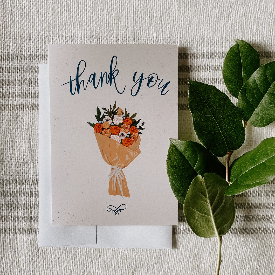 Thank You - Blank Greeting Card